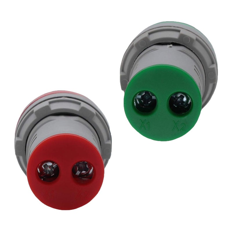 SHOPCORP Led Voltage Indicator 22 mm – Digital Voltmeter AC20-500V with led Voltage Display for Control Panels, Machines and Distribution Boxes (1 Red and 1 Green) - Image 5